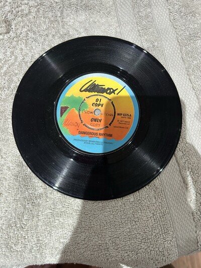 Ultravox Dangerous Rhythm 1977 7'' Island Records Promo Record WIP 6375