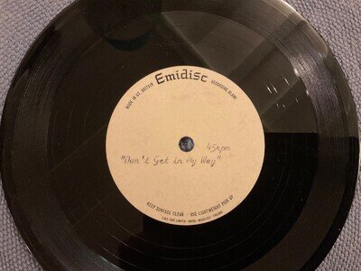 LOS BRAVOS - DON’T GET IN MY WAY rare UK 1967 UNRELEASED DEMO ACETATE / MOD BEAT