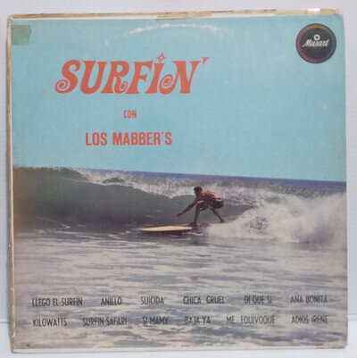 LOS MABBER'S RARE MEXICAN SURF GARAGE PROMO LP 1963 BEACH BOYS