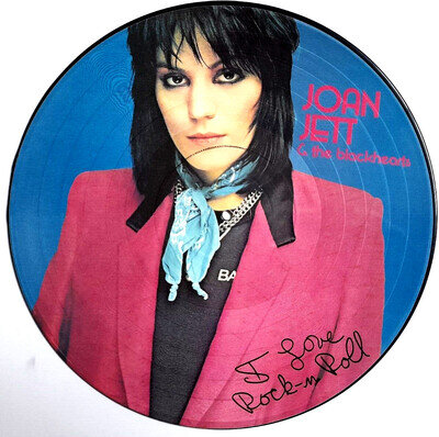 EX! JOAN JETT AND THE BLACKHEARTS I LOVE ROCK N ROLL VINYL LP PICTURE PIC DISC