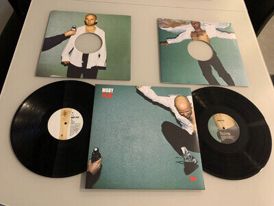 MOBY...PLAY.. .SUPERB RARE EU ISSUE DOUBLE ALBUM + INNERS..STUMM 172