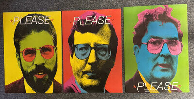 3 RARE VINTAGE 72x51 BILLBOARD/RECORD STORE POSTERS - U2 - PLEASE (2001) COOL 😎