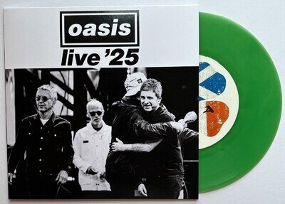 Oasis Live 25-Wonderwall/Bring It On Down RARE GREEN VINYL 7" SINGLE