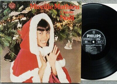RARE~MIREILLE MATHIEU~CHANTE NOEL~1968 PHILIPS FRANCE STEREO LP~VG+