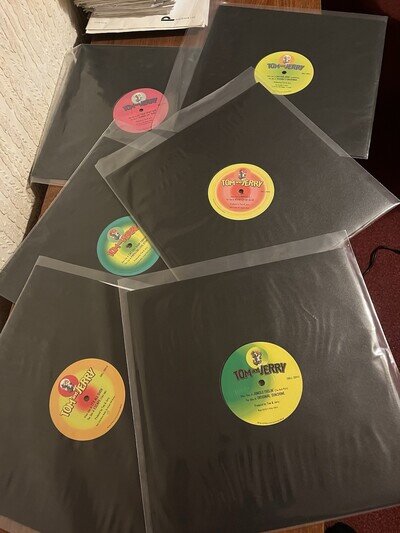 6x Tom & Jerry 12’s (Shell 3,4,5,6,11&12) Records.Mint Condition Vinyl