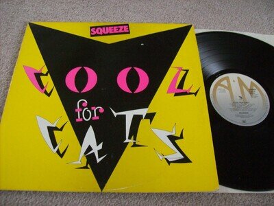 SQUEEZE - COOL FOR CATS YELLOW SLEEVE VINYL LP 1979 (A&M AMLH 68503)