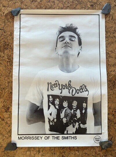 Vintage The Smiths Morrissey Rough Trade Poster 1987