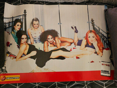 RARE VINTAGE SPICE GIRLS VIRGIN MEGASTORES LARGE A2 SIZE POSTER