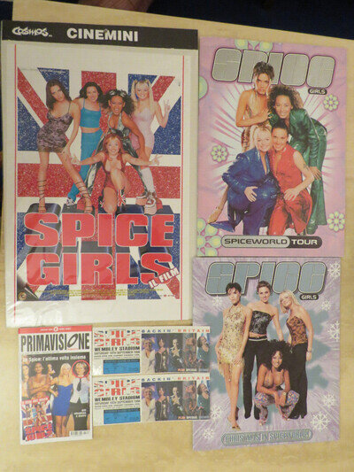 Spice Girls concert brochure/ Italian film poster/Italiancinema booklet/tickets+