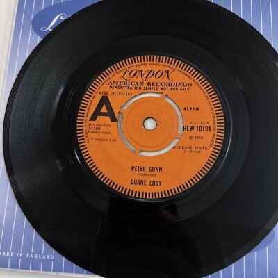 1968 Demo 7” Vinyl Duane Eddy - Peter Gunn On London Label