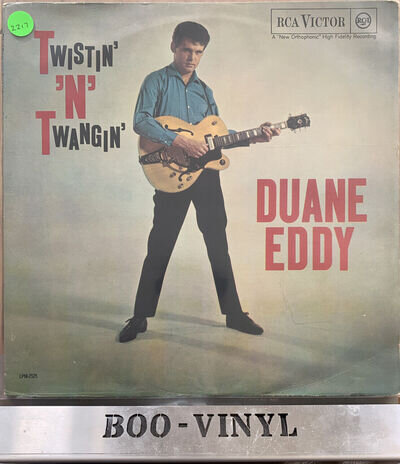 duane eddy twistin n twangin Rare Vinyl Record Italian Press LPM 2525 Vg+ Con