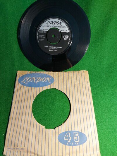 DUANE EDDY * SOME KIND-A-EARTHQUAKE * 7" SINGLE LONDON VERY GOOD 1959 hlw-9007