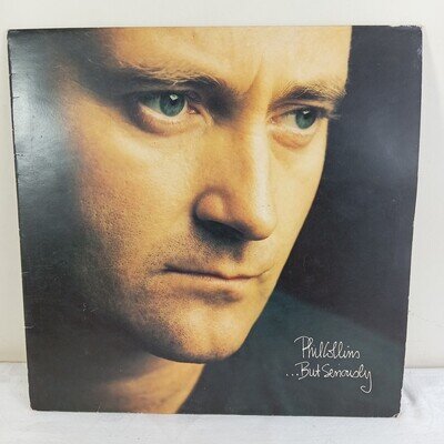 Phil Collins but Seriously Vinyl LP Record 1989 Virgin V2620 with Inner Sleeve