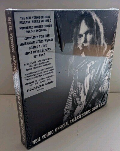 NEIL YOUNG-OFFICIAL RELEASE SERIES 8.5-12..SEALED MINT RARE! 5XVINYL LP BOX SET
