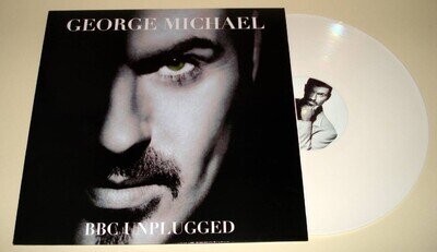 GEORGE MICHAEL : BBC UNPLUGGED White Vinyl LP Record Album 2024 Ex/Mint