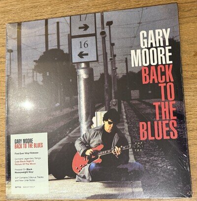 Gary Moore – Back To The Blues (2LP) – SEALED – First Ever Vinyl Release