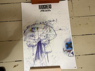 Radiohead 2025 London UK Exclusive O2 Arena Tour Poster Limited Edition