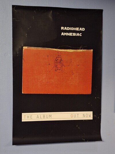 Radiohead Amnesiac : Promotional Poster In Great Condition (76cms × 50cms)