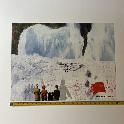 RADIOHEAD ORIGINAL Poster Kid A 2001 Vintage Y2K Record Promo