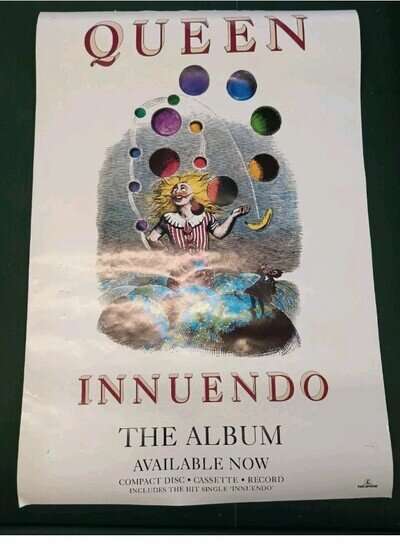 Queen Innuendo 1991 Promotional Shop Display Poster (UK)