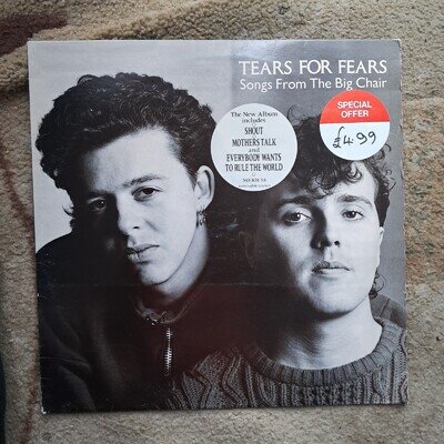 Tears For Fears - Songs From The Big Chair - MERH 58 - Vinyl LP.
