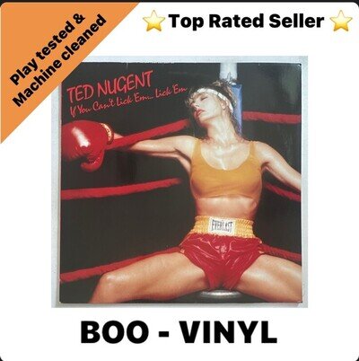 Ted Nugent - If You Can't Lick Em...Lick Em - Vinyl Record Hard Rock EX / EX
