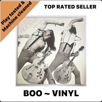 Ted Nugent Free for All 12" LP Vinyl Record Rock EX / EX Condition