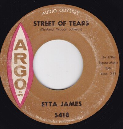 Soul / R&B--Etta James – Street Of Tears / Stop The Wedding - HEAR !!