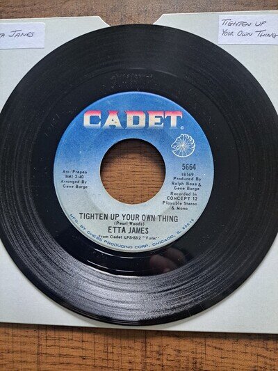 Etta James Cadet Records 45rpm 'Tighten Up Your Own Thing' D 5664