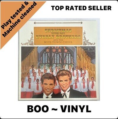 Christmas With The Everly Brothers & Boys Town Choir Record Warner Bros NM / EX