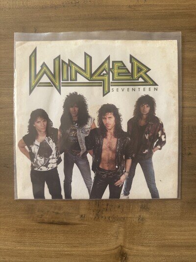 WINGER ‘Seventeen’ b/w ‘Poison Angel’ Picture Sleeve 7” Vinyl Record 1988 Kip