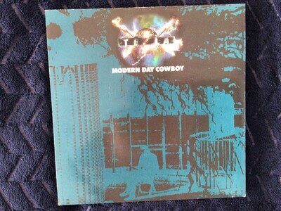 Tesla Modern day cowboy 7" vinyl single record.