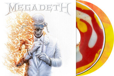 MEGADETH Yellow & Red Liquid Filled & Marbled 2 x LP Vinyl Presale
