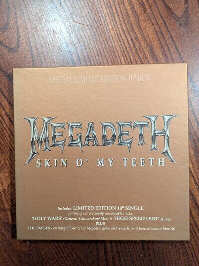 Megadeth - Skin O' My Teeth - 10" Ltd Edition Vinyl Record Box Set Complete 1992