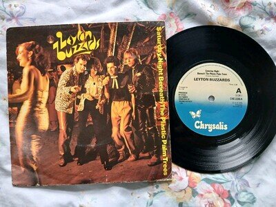 LEYTON BUZZARDS SATURDAY NIGHT BENEATH THE PLASTIC PALM TREES VINYL RECORD PUNK