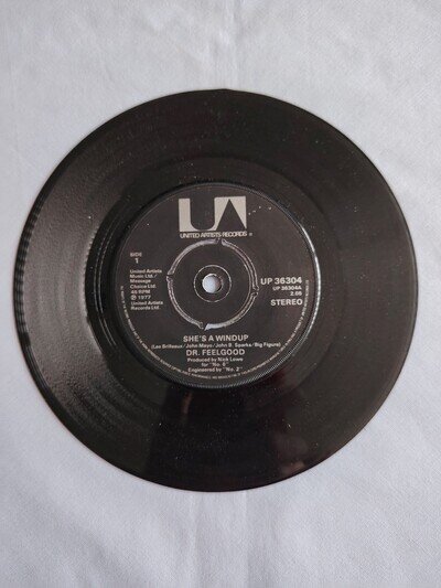 DR FEELGOOD "SHE'S A WINDUP" 1977 7" VINYL SINGLE PLAIN SLEEVE