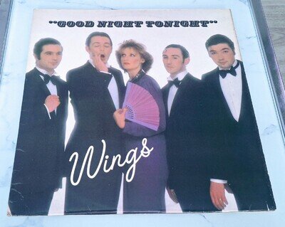Paul McCartney Wings Goodnight Tonight Single (12) Vinyl Record EX