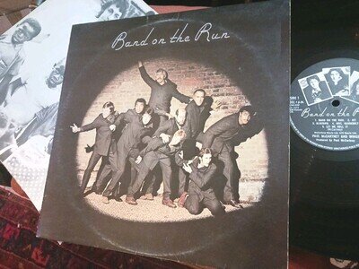 WINGS -   Band On The Run, ORIGINAL 1973 UK FIRST PRESS LP + inner