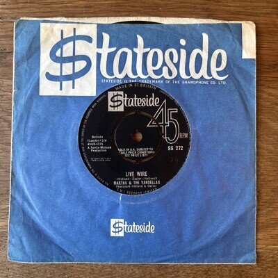Soul Martha & The Vandellas ‎– Live Wire Stateside ‎– SS 272