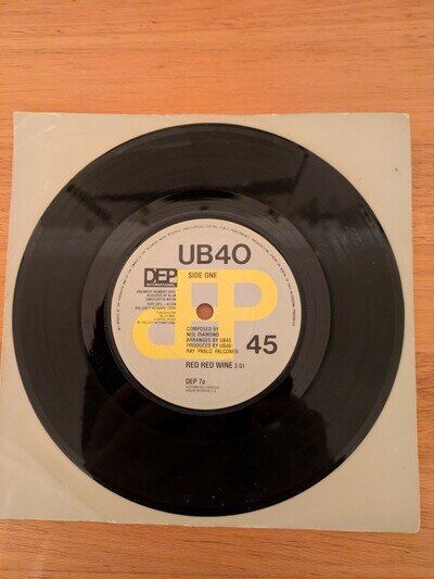 UB40 - Red Red Wine / Sufferin' 7" Vinyl Single 1983 DEP INTERNATIONAL DEP7