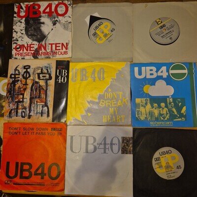 UB40 - Bundle 3 x 7” Vinyl Singles - Job Lot - Collection - Red Red Wine