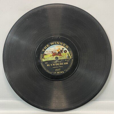 The Winner 78rpm Record Auld Robin Gray Will Ye No Come Back Again 1912