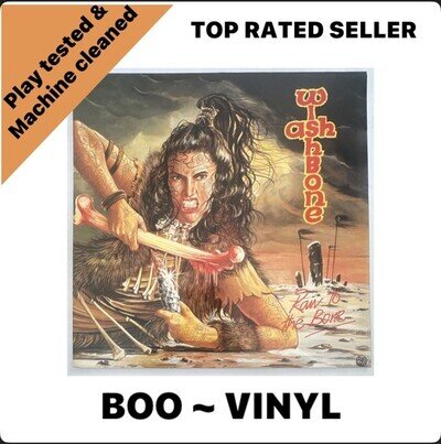 Wishbone Ash Raw To the Bone LP vinyl UK Neat 1985 A1/B1 Press EX / EX