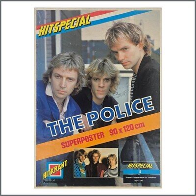 The Police Hit Special Signed Poster Magazine (Netherlands)