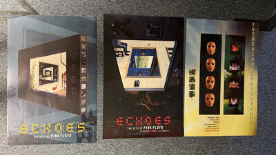 THREE RARE VINTAGE 77x51cm BILLBOARD/RECORD STORE POSTER - PINK FLOYD (2000’s)