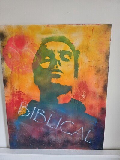 Original Liam Gallagher Canvas 1 Of A Kind 81x101cm Oasis Fan Art