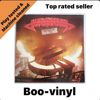 KROKUS - Hardware Vinyl LP 1981 Ariola : ARL 5064 First Press EX / EX Condition
