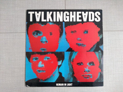 TALKING HEADS REMAIN IN LIGHT 1980 UK VINYL LP LYRIC INSERT SIRE NEW WAVE