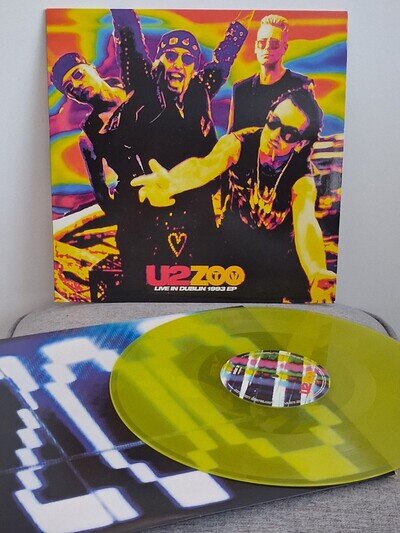 U2 ZOO TV - LIVE IN DUBLIN 1993 EP - LP Vinyl Record - VGC