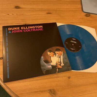 DUKE ELLINGTON & JOHN COLTRANE - REISSUE BLUE VINYL LP ON DOL LABEL FROM 2016